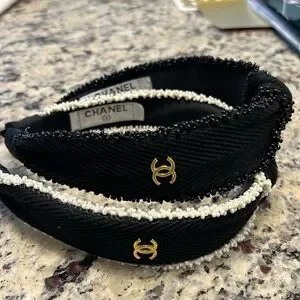 Chanel headband with box & bag Accessories | Chanel Headband With Box Bag | Poshmark main image 3
